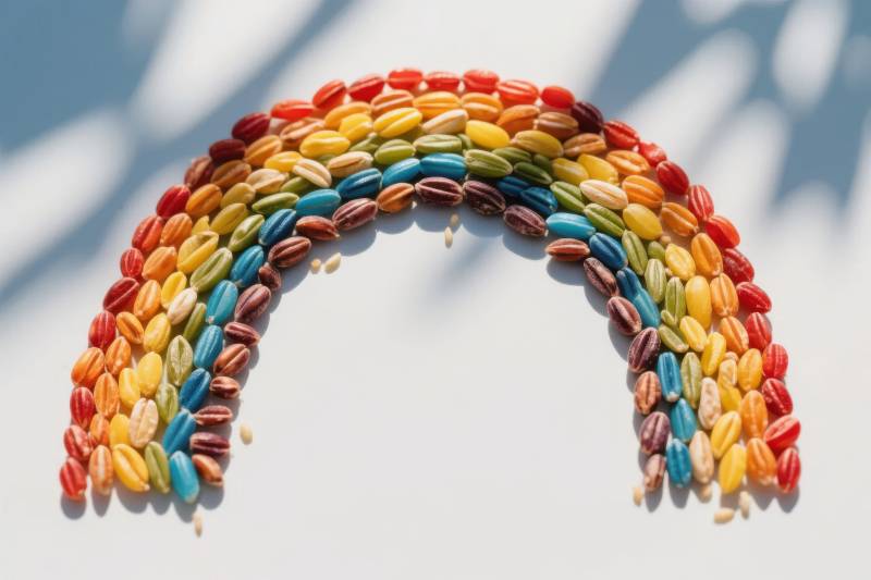 彩虹糖果拼图图片