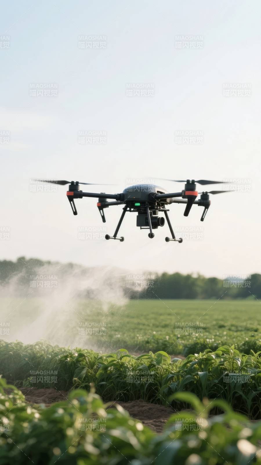 无人机农田作业图片