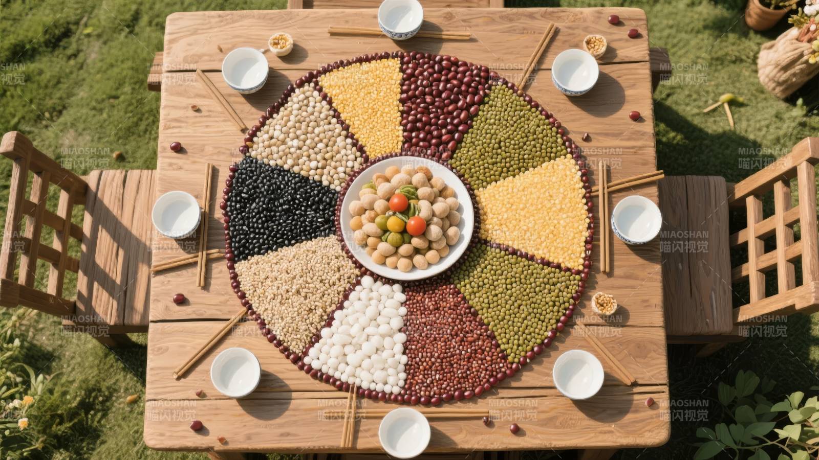 五谷丰登宴图片