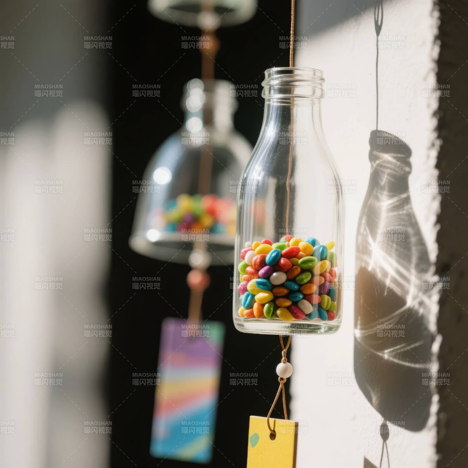 彩色糖果瓶挂饰图片