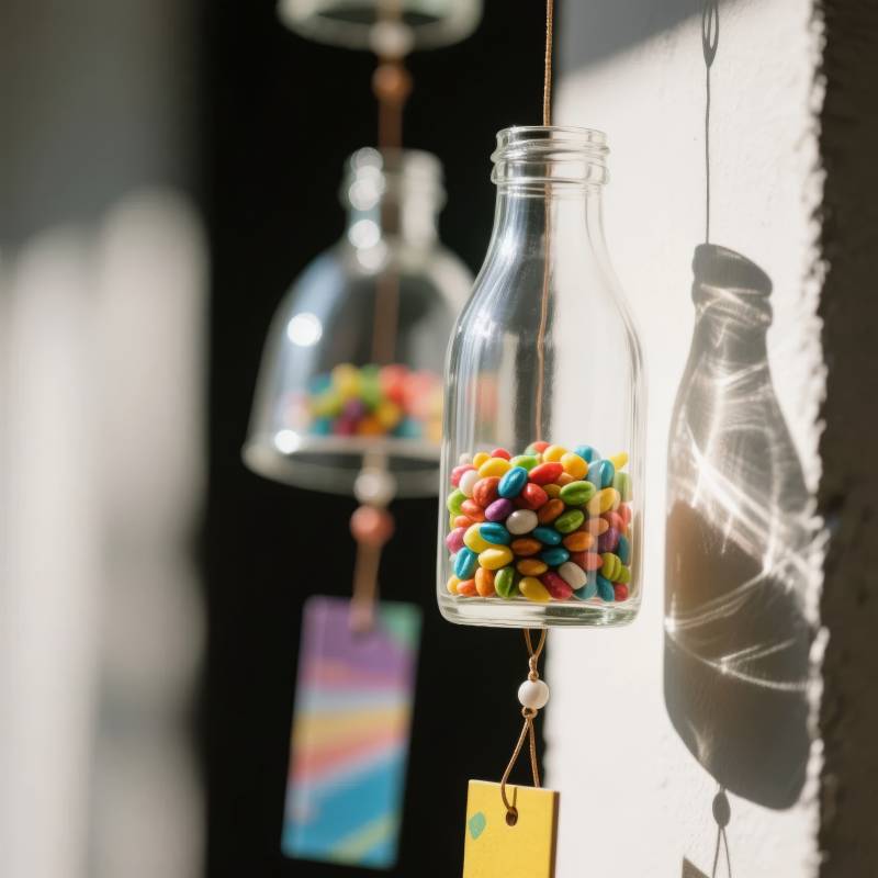 彩色糖果瓶挂饰图片