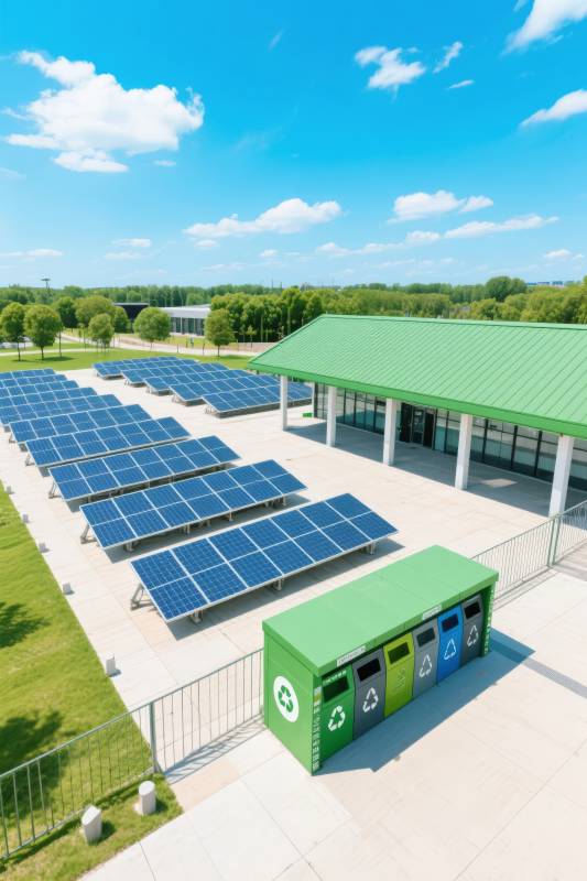 绿色能源回收站图片