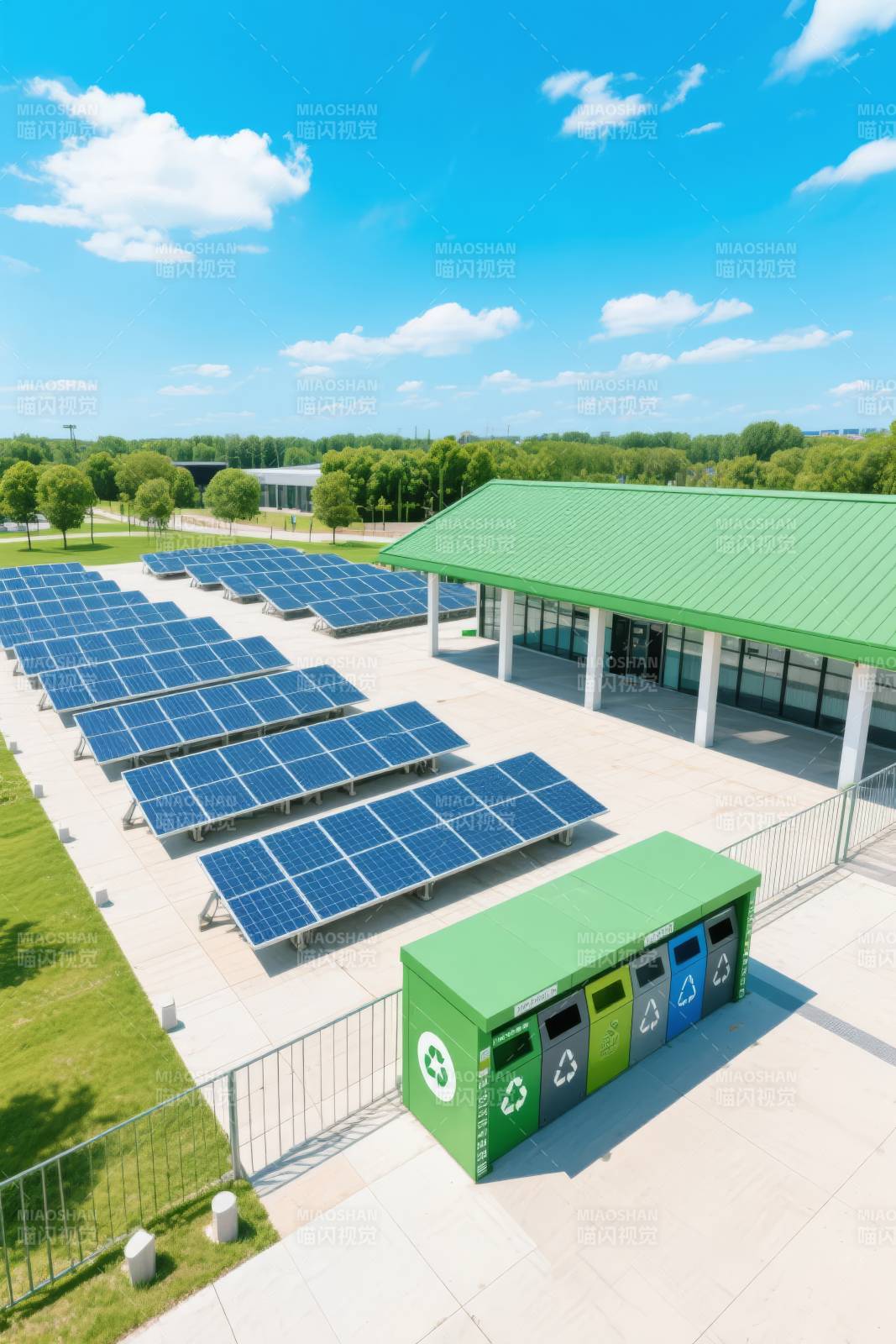 绿色能源回收站图片