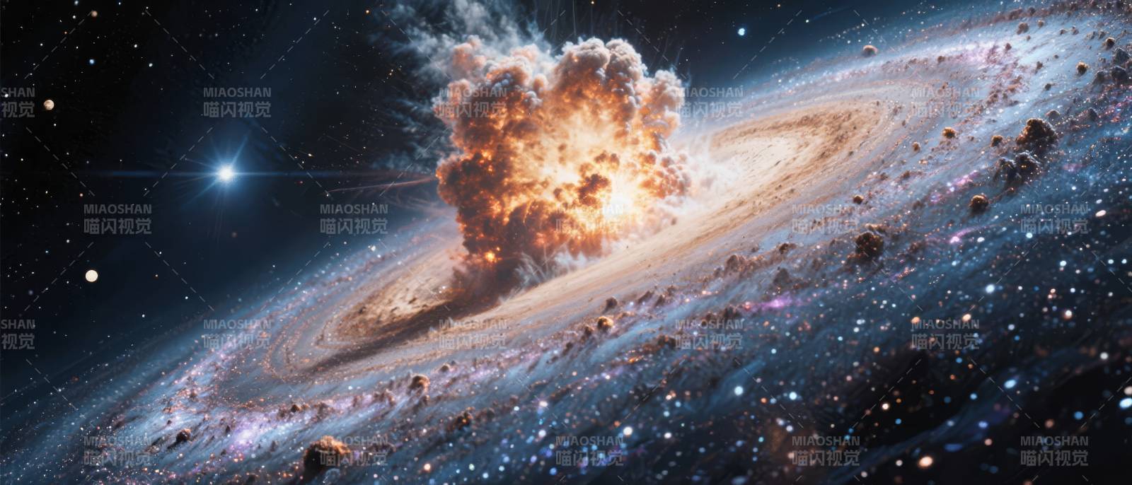 星云爆发奇观图片