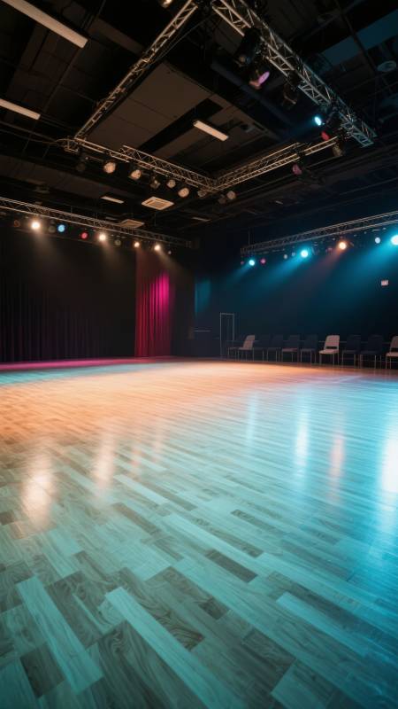 舞台灯光璀璨图片