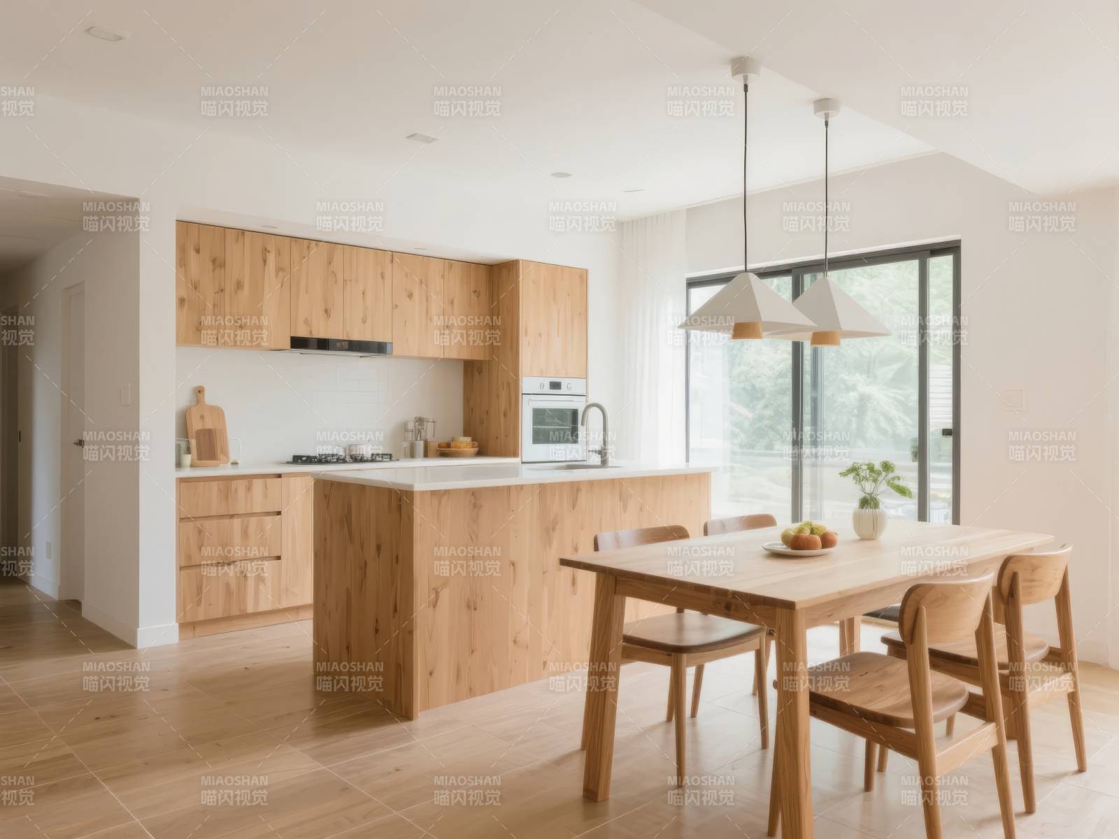 现代简约厨房餐厅图片