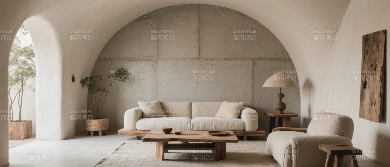 简约拱形客厅设计图片