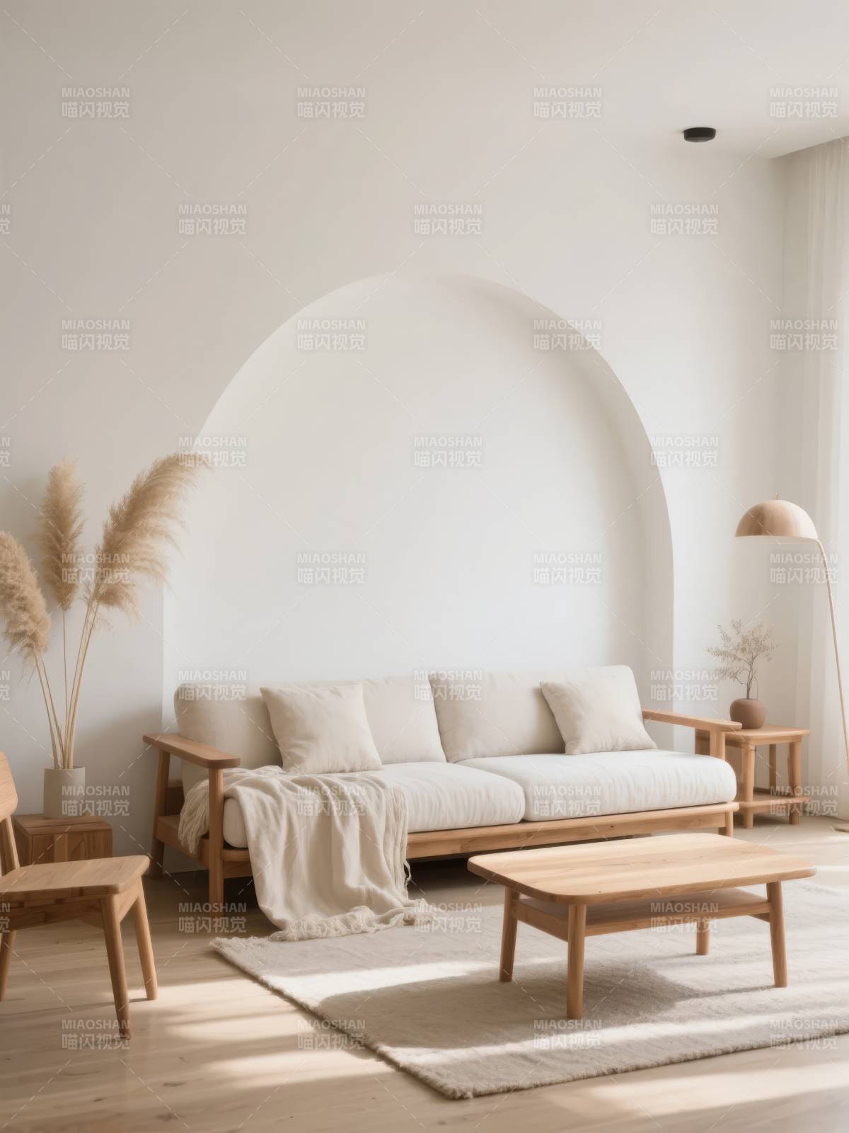 极简北欧风客厅图片