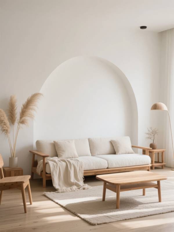 极简北欧风客厅图片