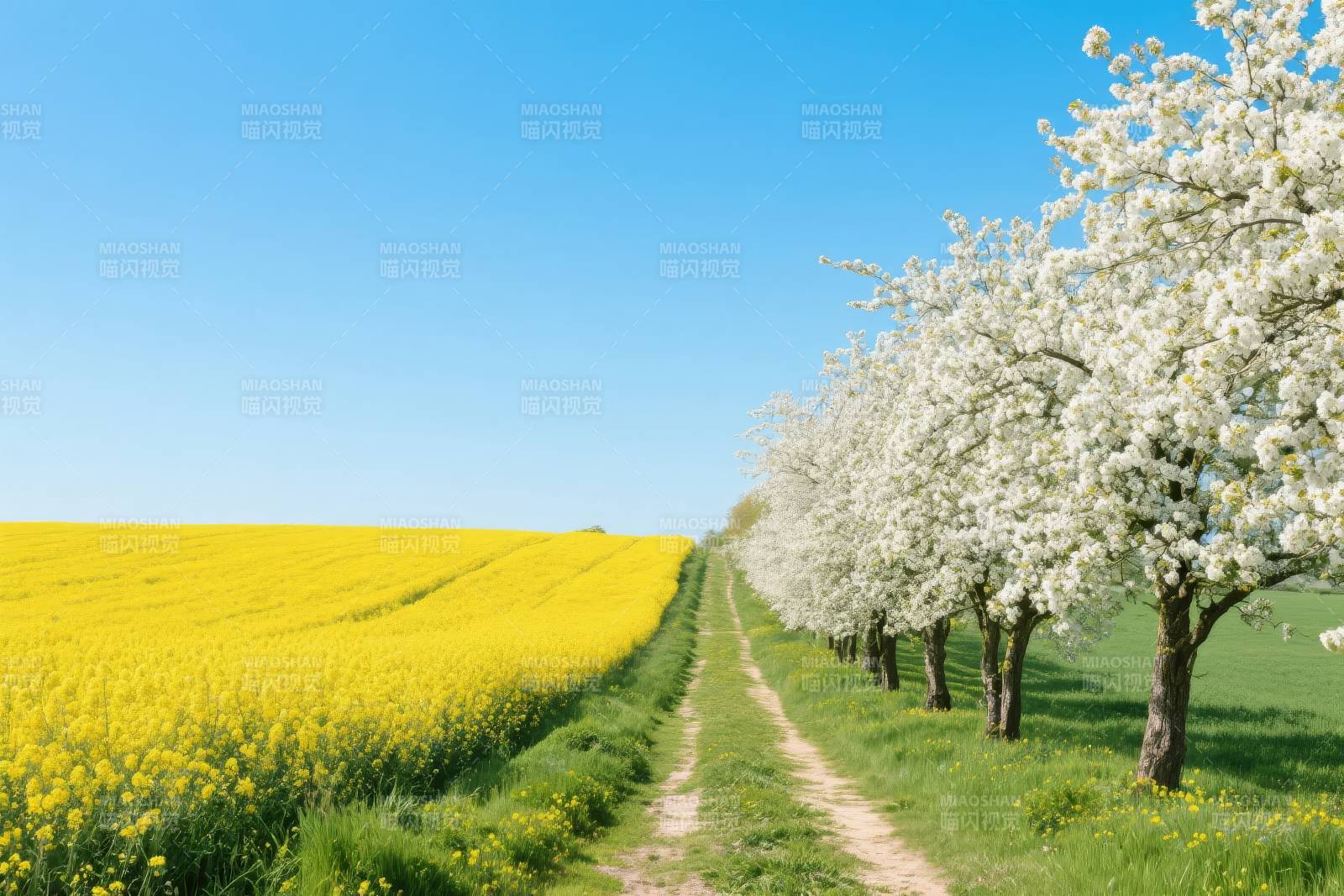 春日花田小径图片
