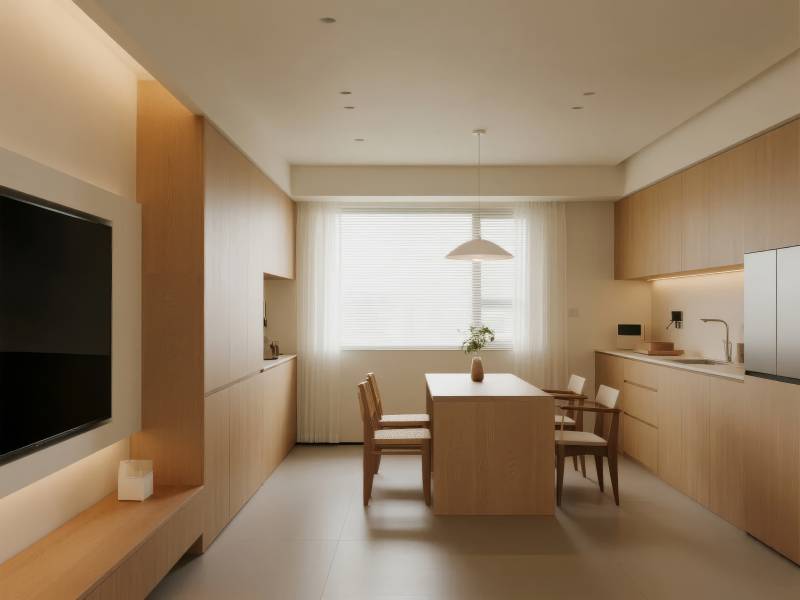 现代简约厨房餐厅图片