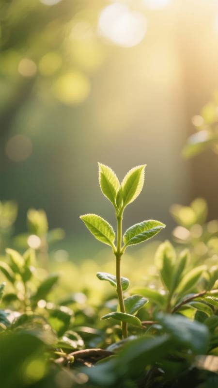 新芽破土 生机盎然图片