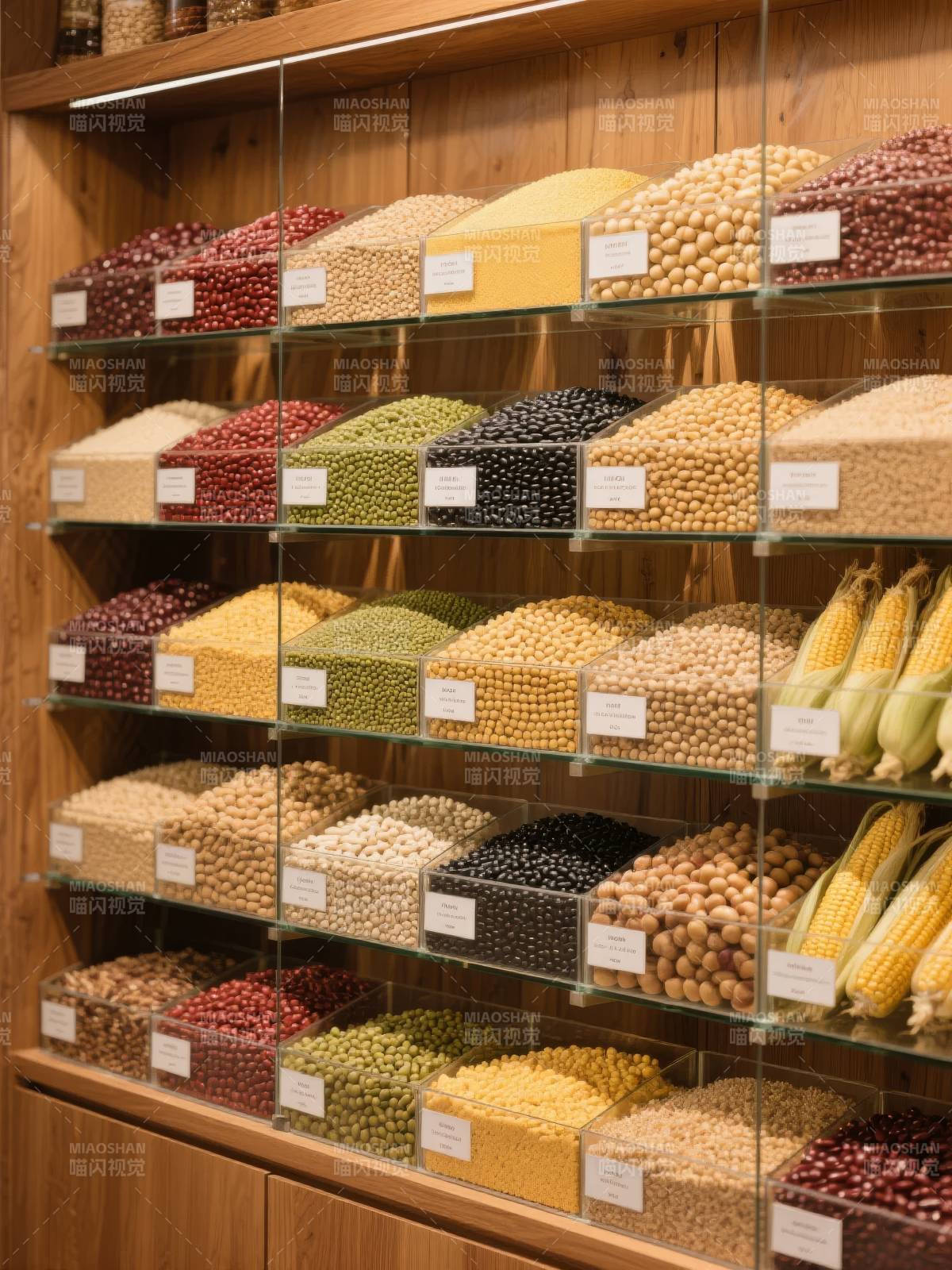 五谷杂粮展示柜图片