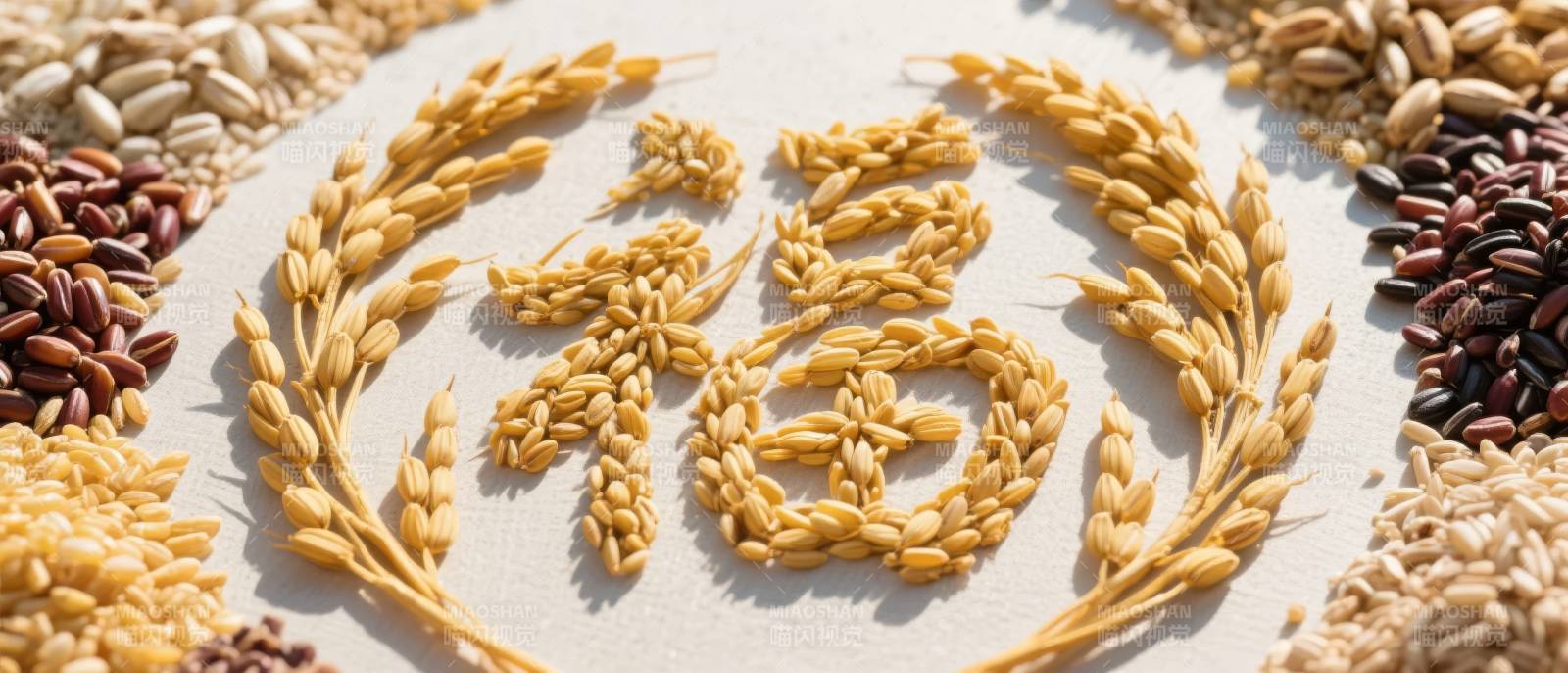 五谷丰登福满堂图片