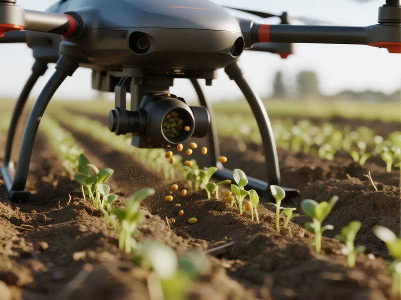 无人机精准播撒种子图片