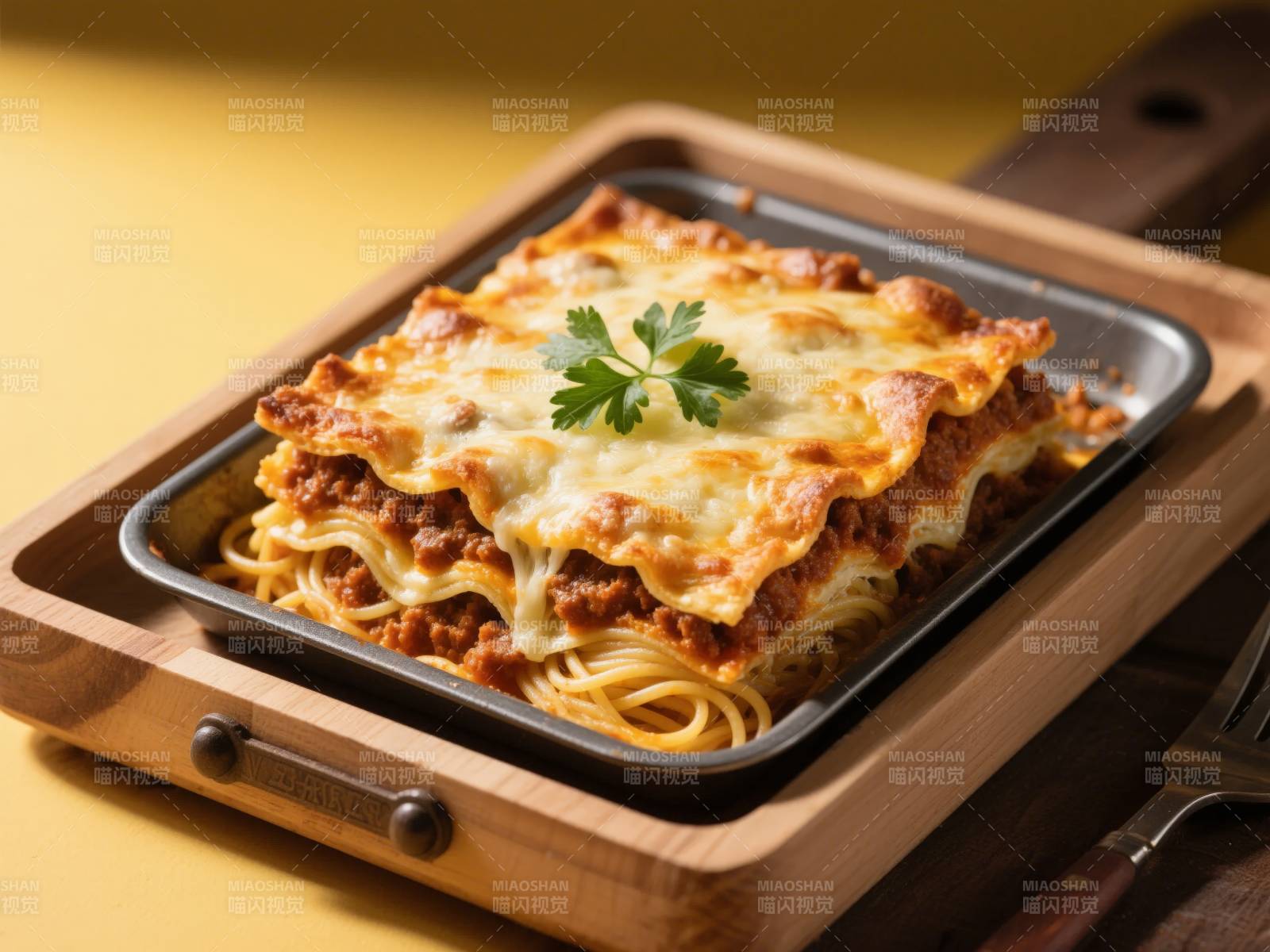 金黄芝士意面焗饭图片