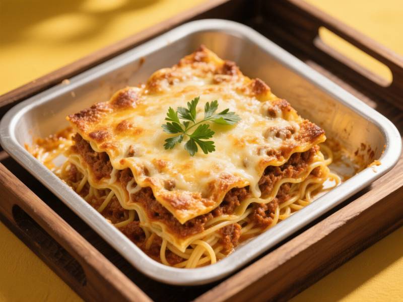 金黄芝士意式千层面图片