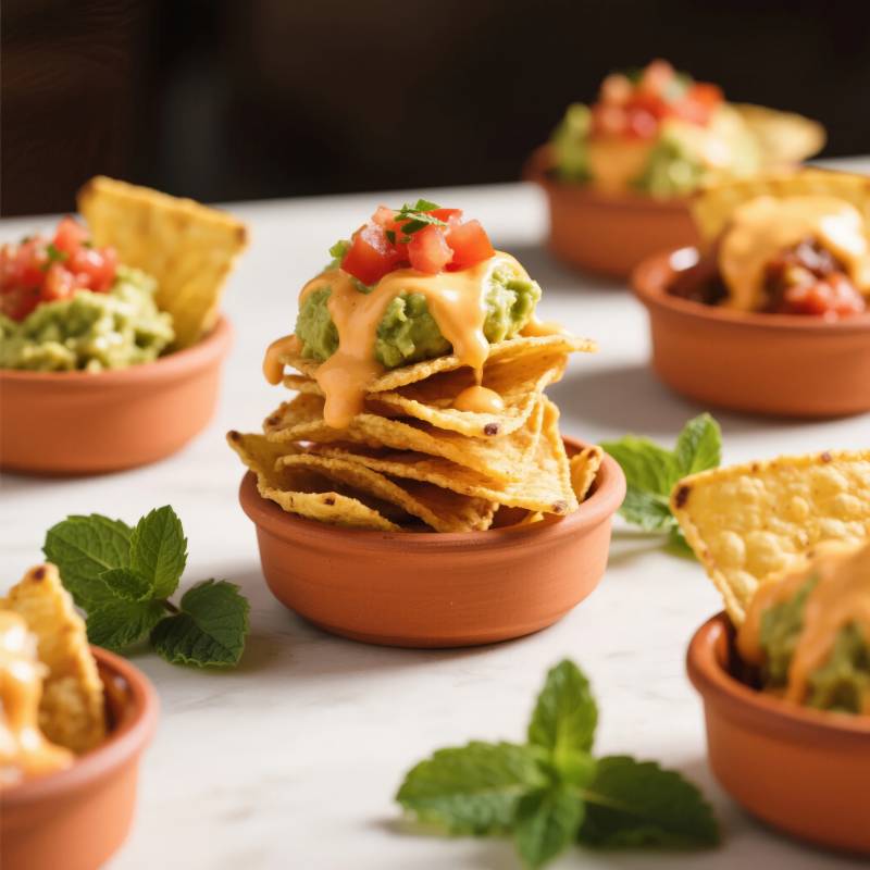 塔式玉米片配鳄梨酱图片