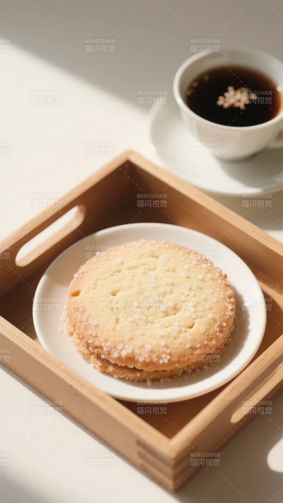 咖啡配饼干图片