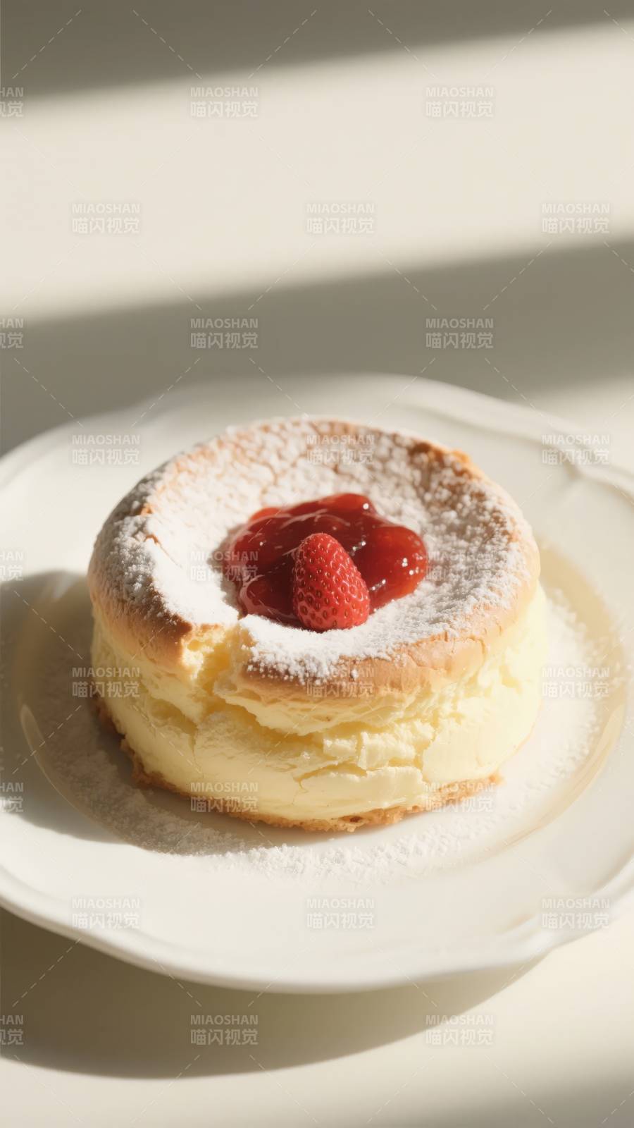 草莓奶油泡芙图片