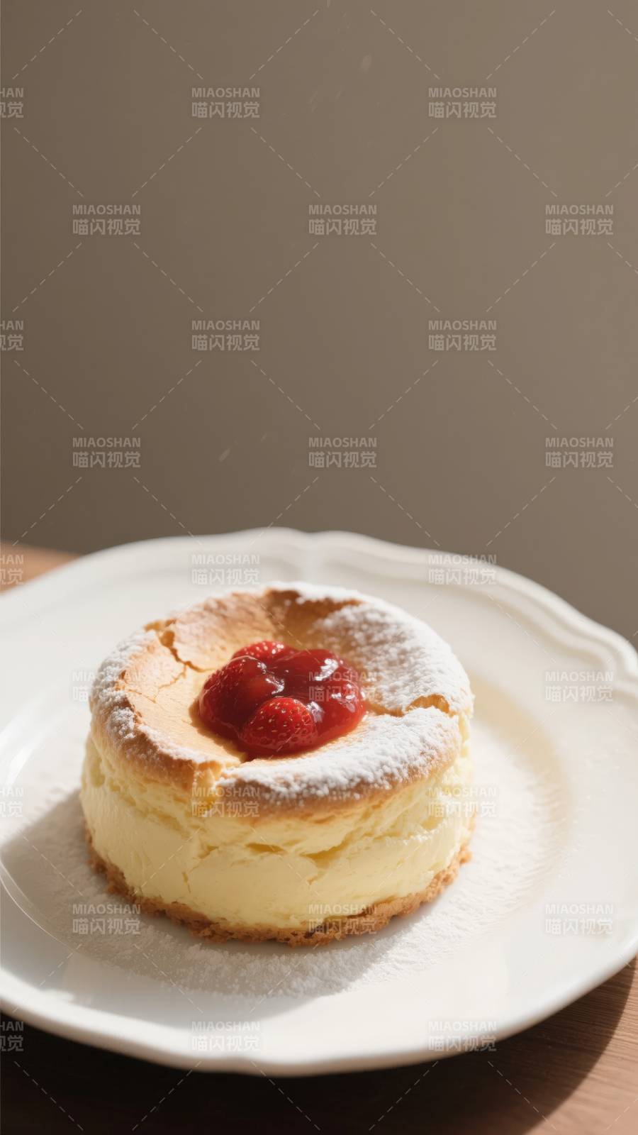 草莓奶油泡芙图片