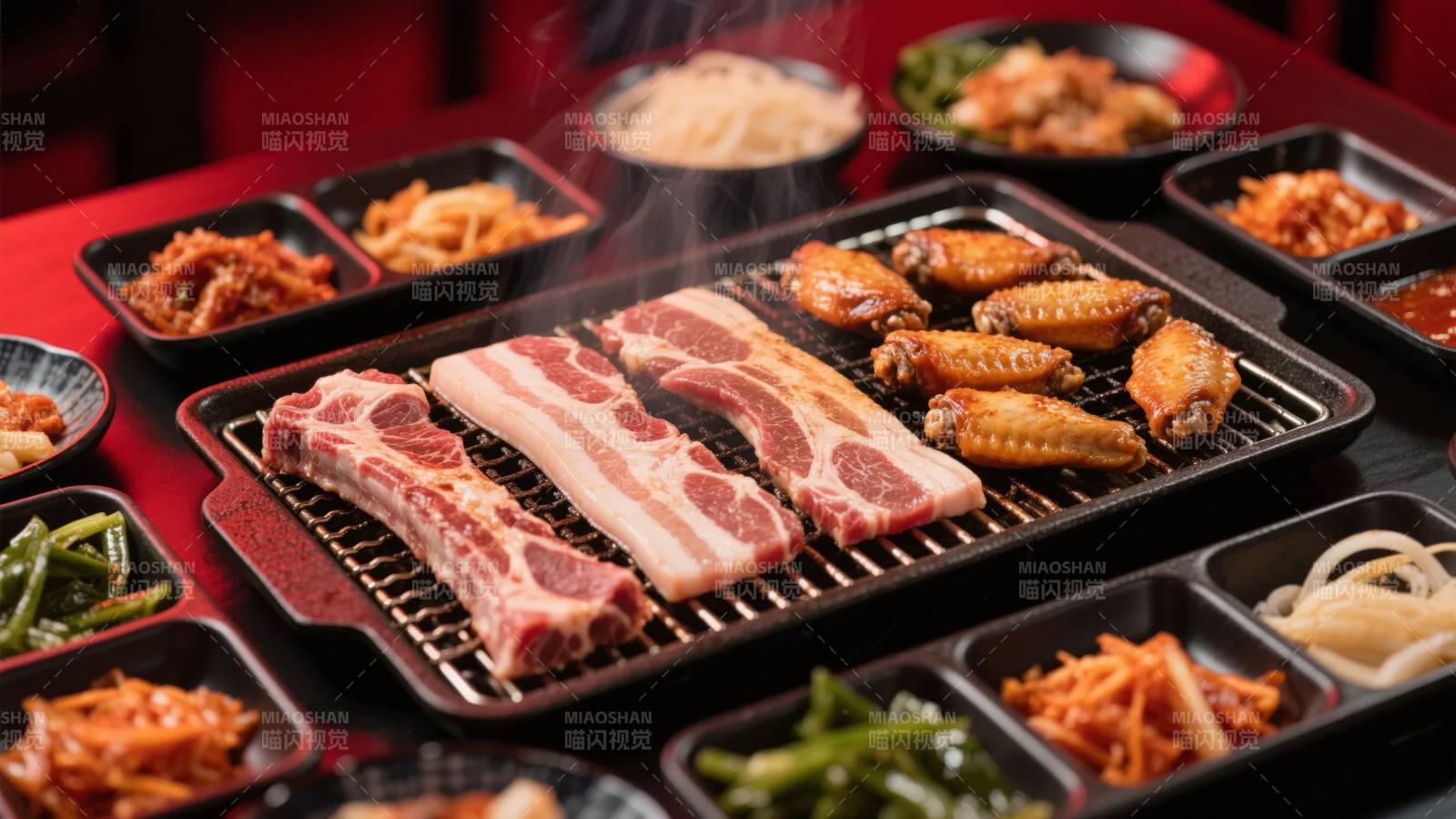 韩式烤肉盛宴图片