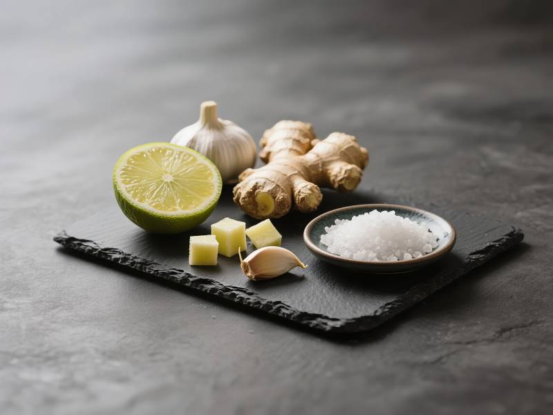 柠檬姜蒜盐料图片