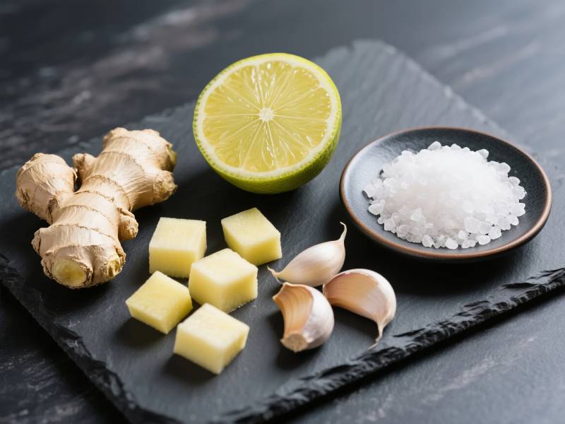 姜蒜柠檬盐料图片