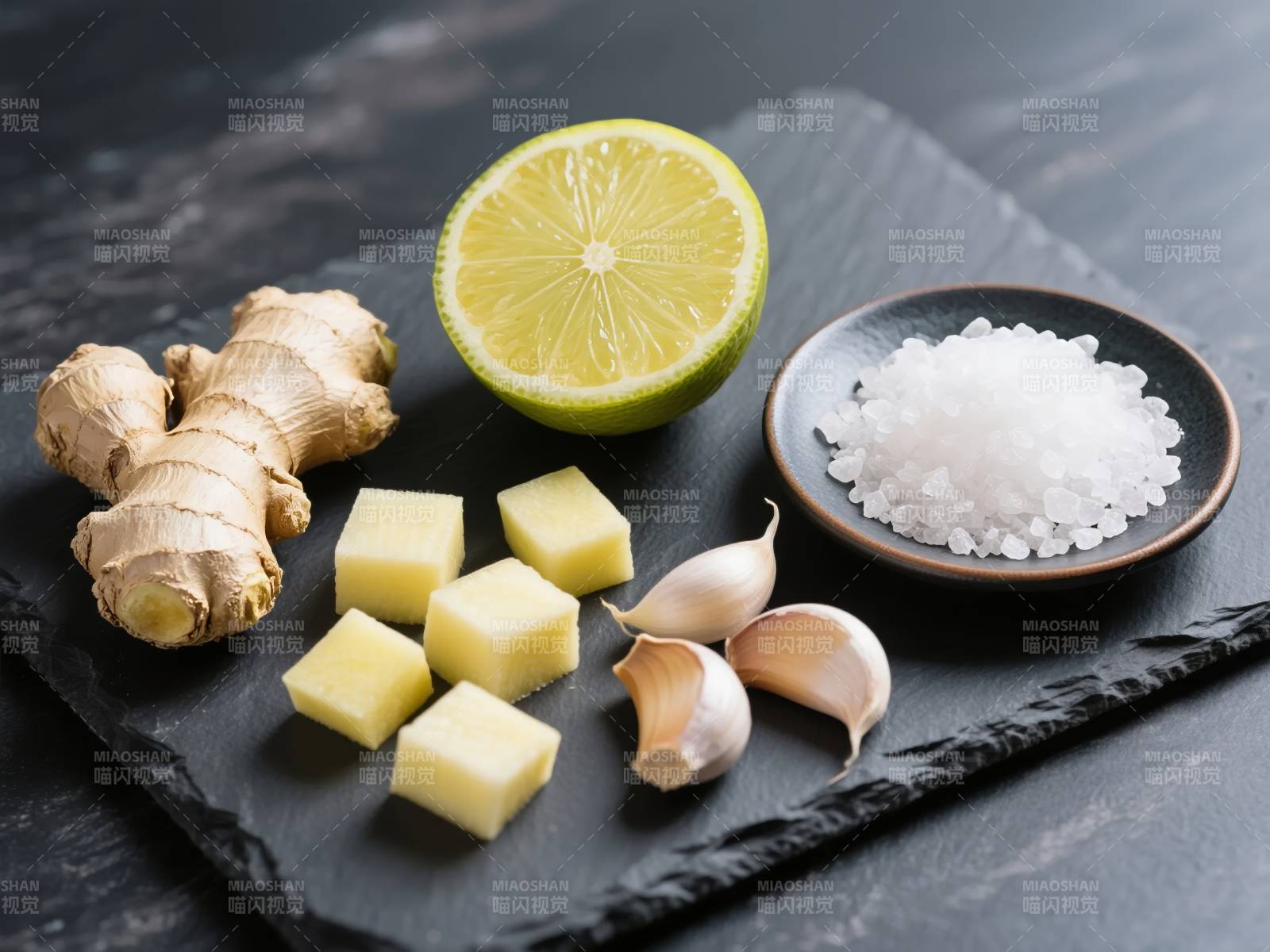 姜蒜柠檬盐料图片