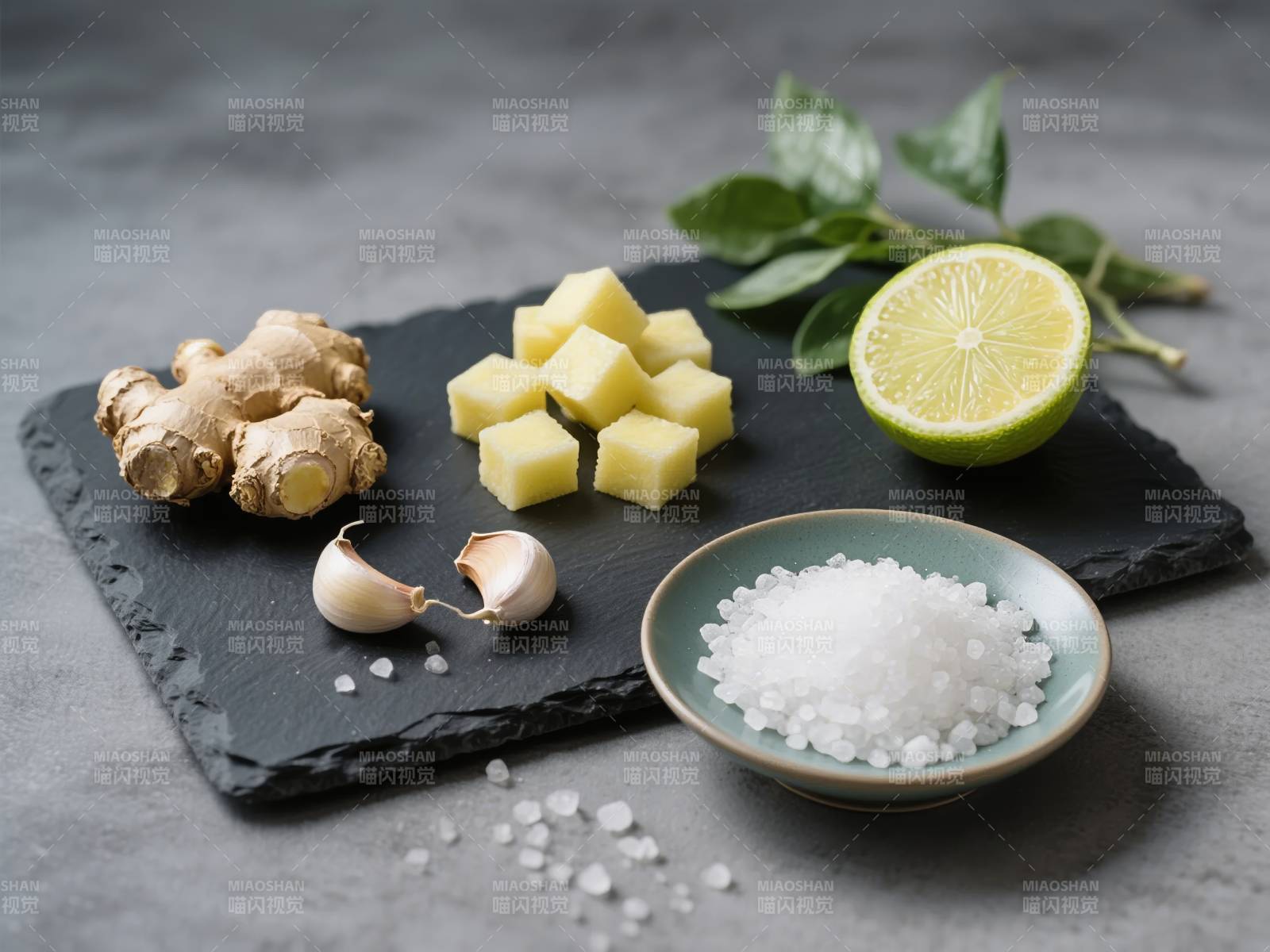 姜蒜柠檬盐料图片