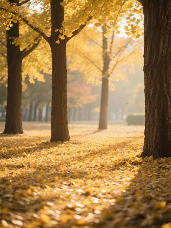 秋林金叶铺地图片