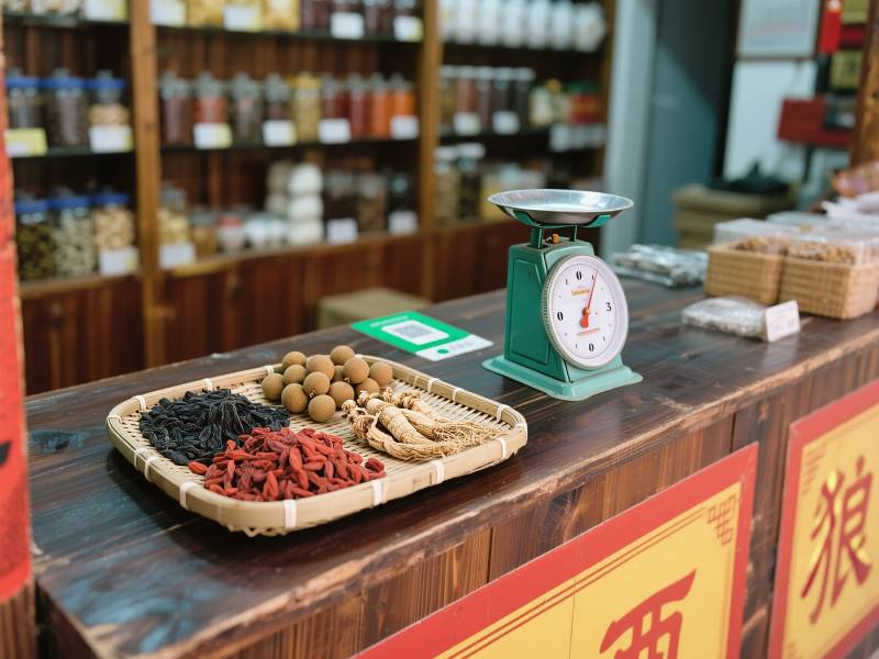 中药铺陈列图片