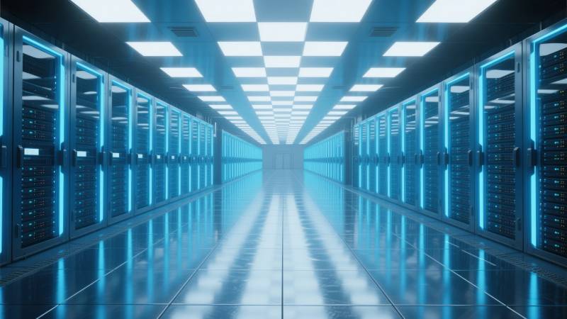 数据中心走廊图片