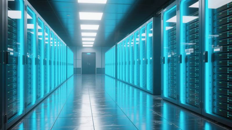 数据中心走廊图片