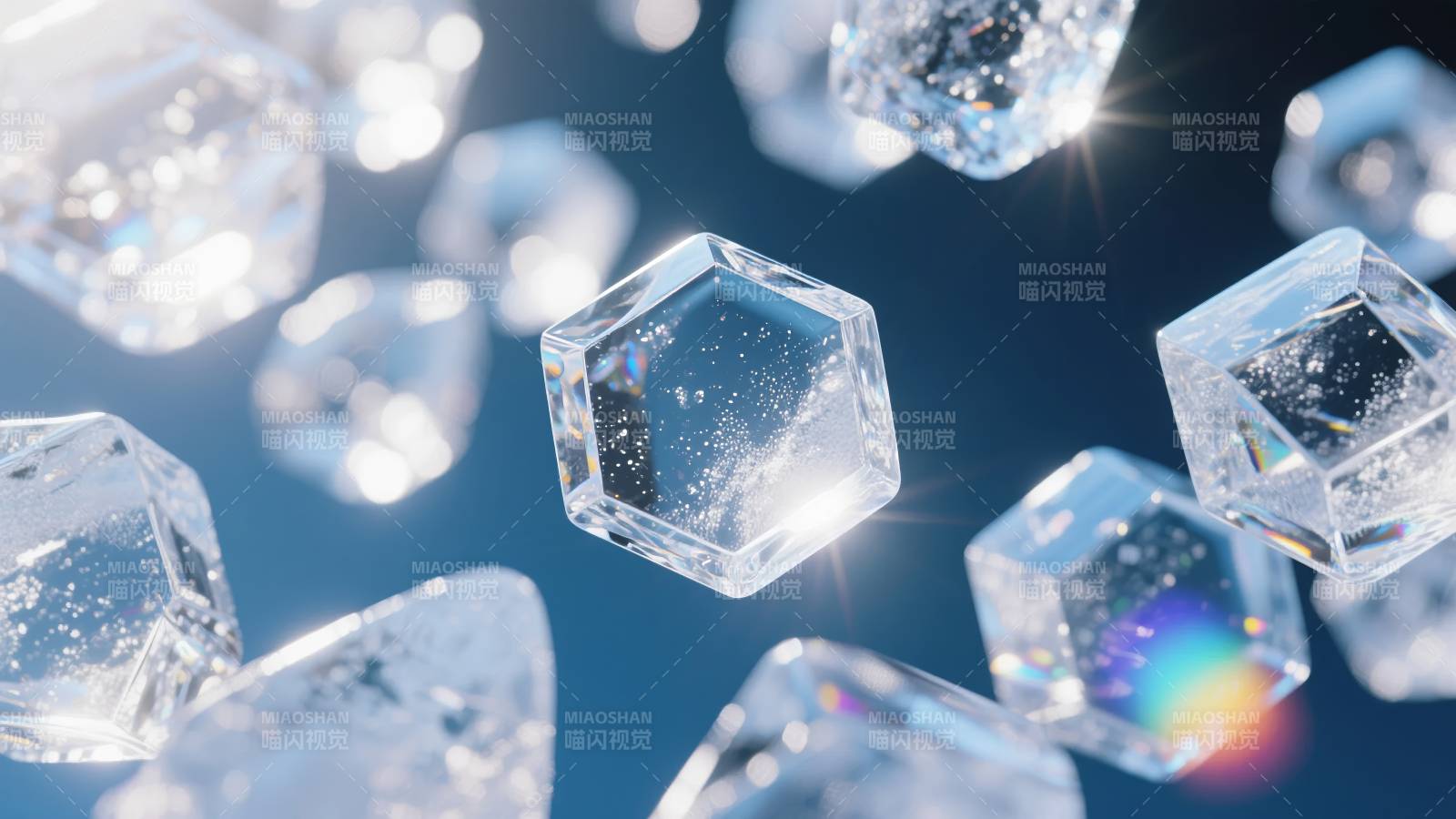 晶莹剔透的冰晶图片