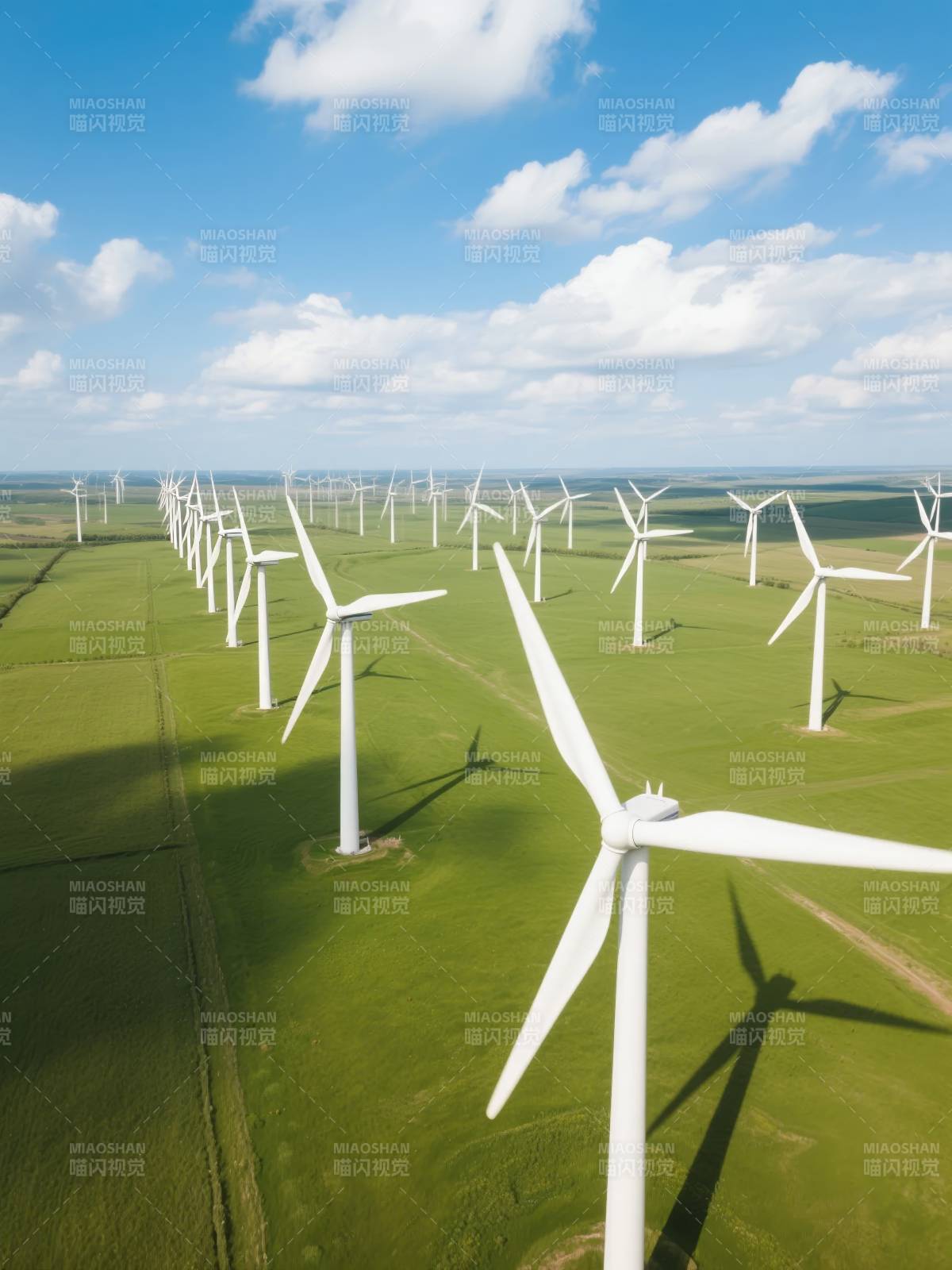风车田野风光图片