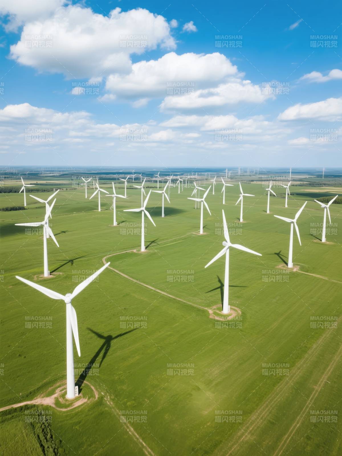 风车田野风光图片
