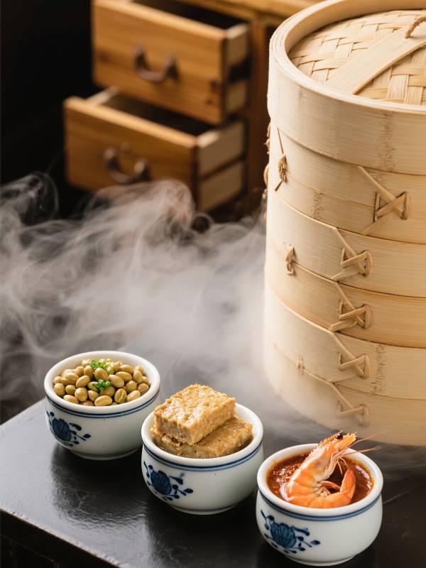 蒸笼美食 热气腾腾图片