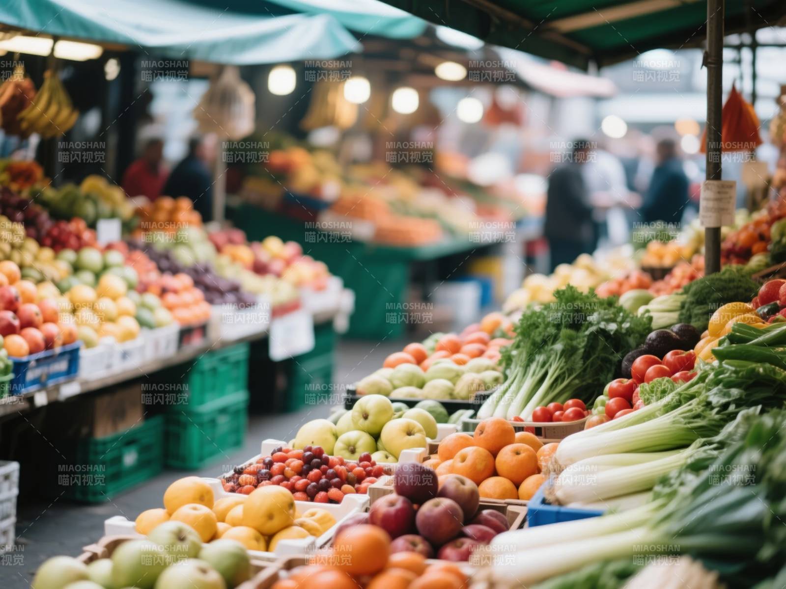 农贸市场果蔬摊图片