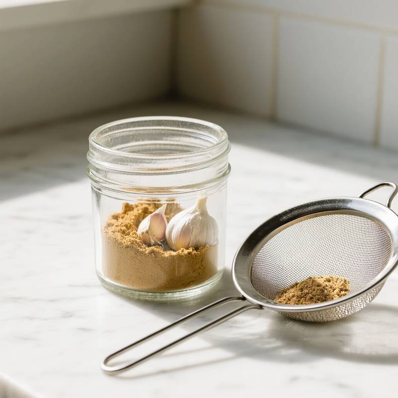 蒜粉制作过程图片