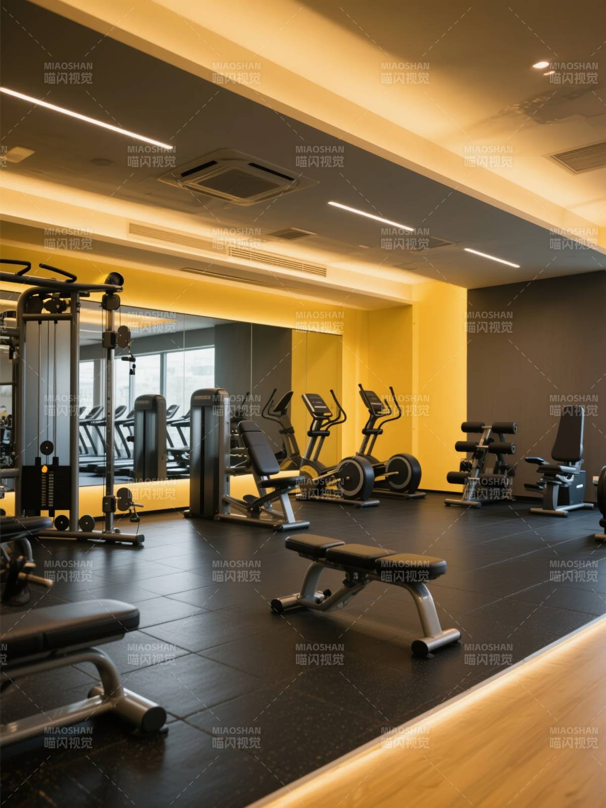 现代健身房内部图片