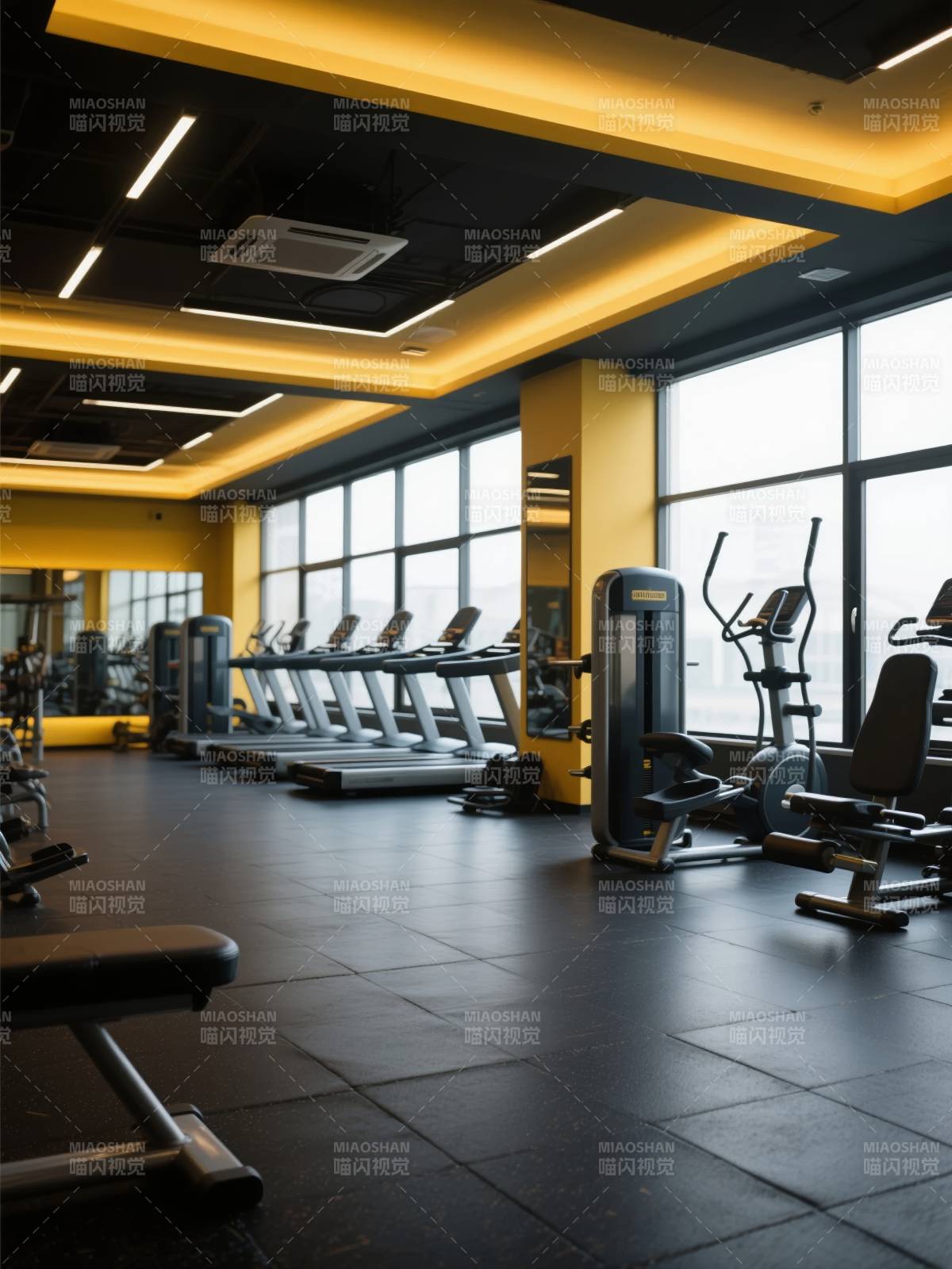 现代健身房内部图片