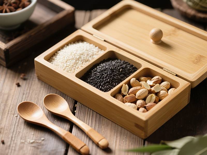 五谷杂粮木盒装图片