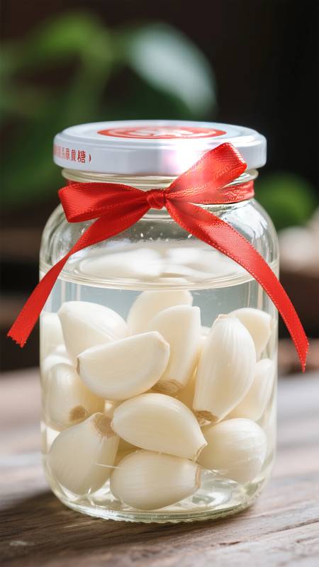 糖蒜罐头图片