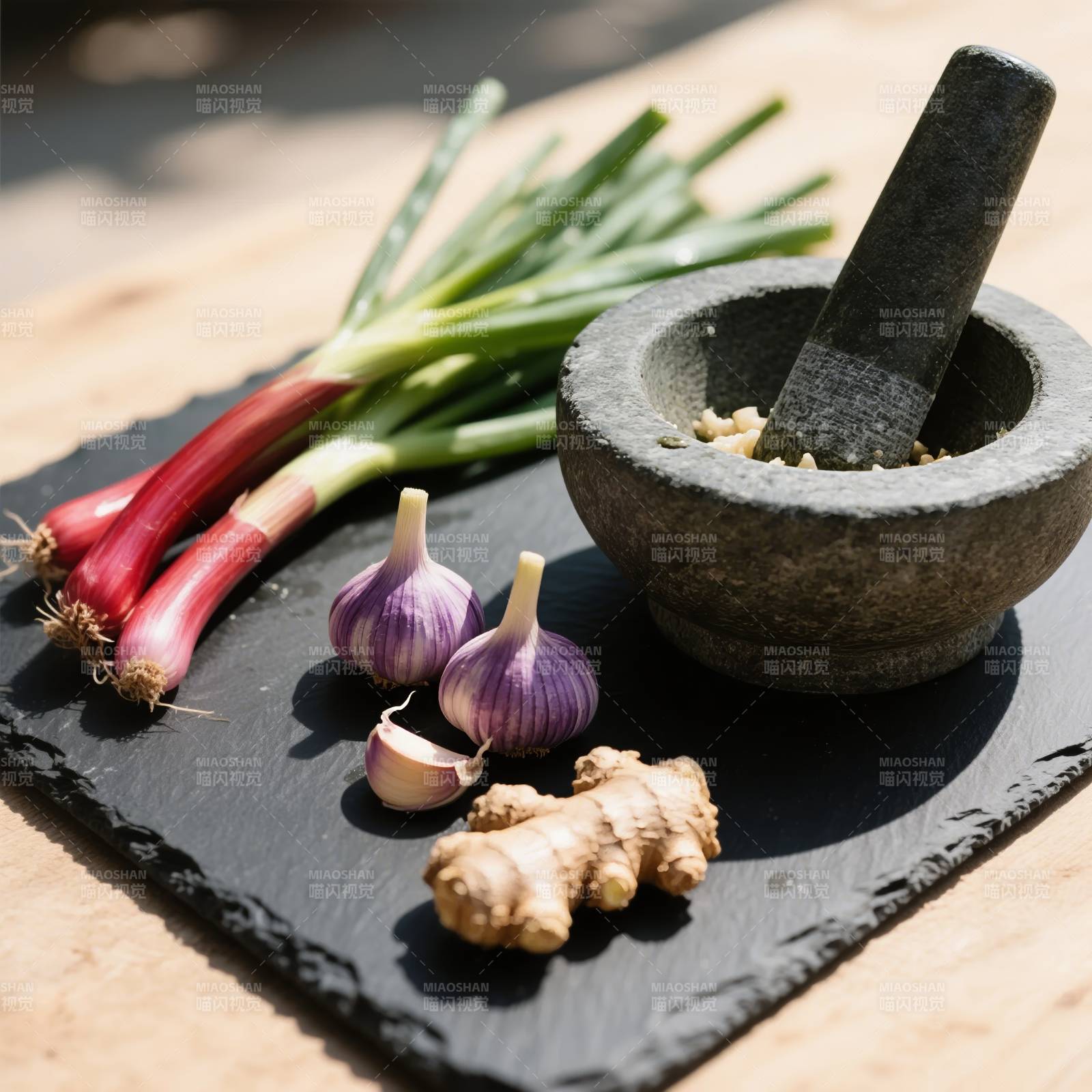 食材与石臼图片