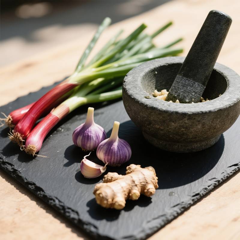 食材与石臼图片