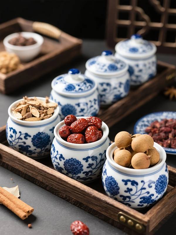 中式养生茶点图片