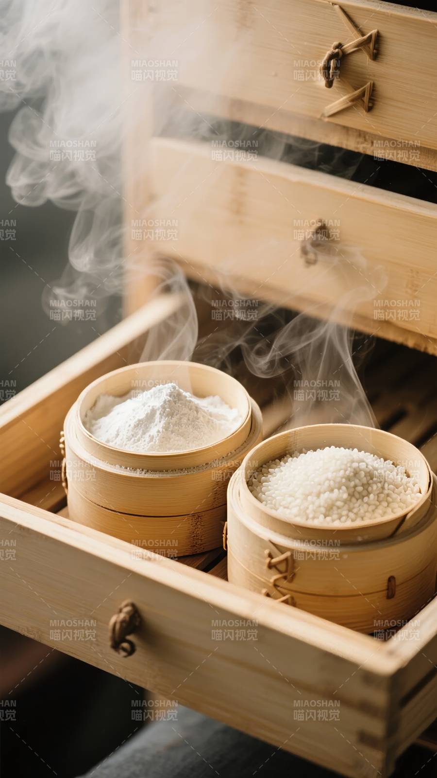 蒸笼飘香 米粒生辉图片