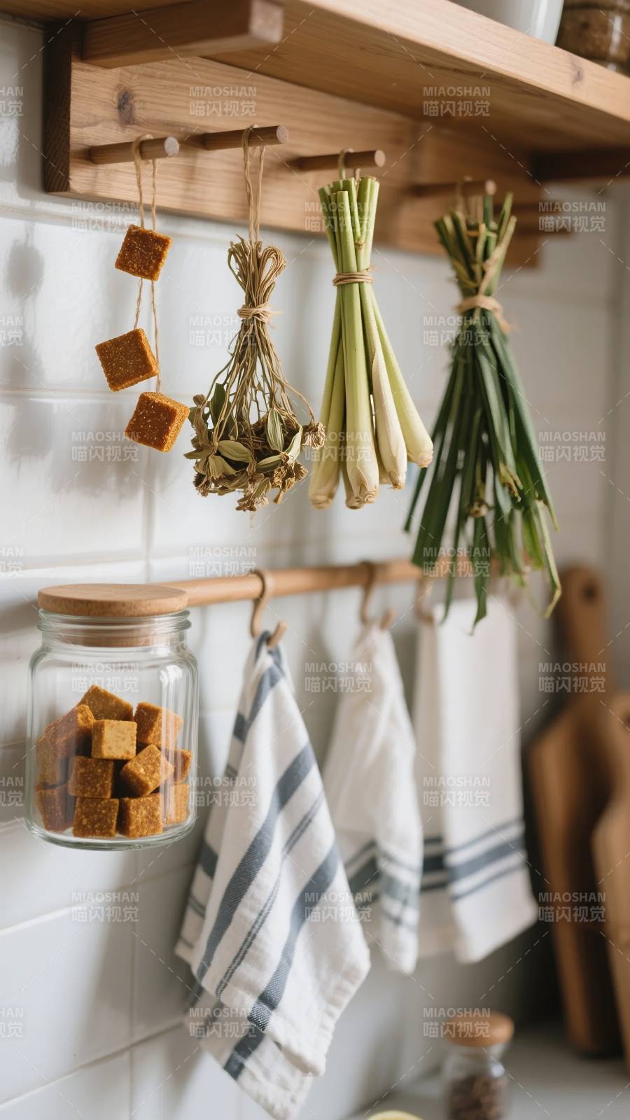 厨房香草悬挂图图片