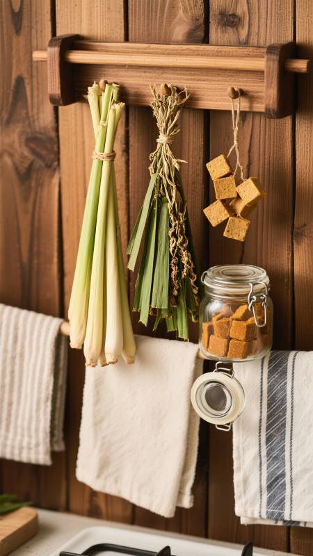 厨房香料悬挂展示图片